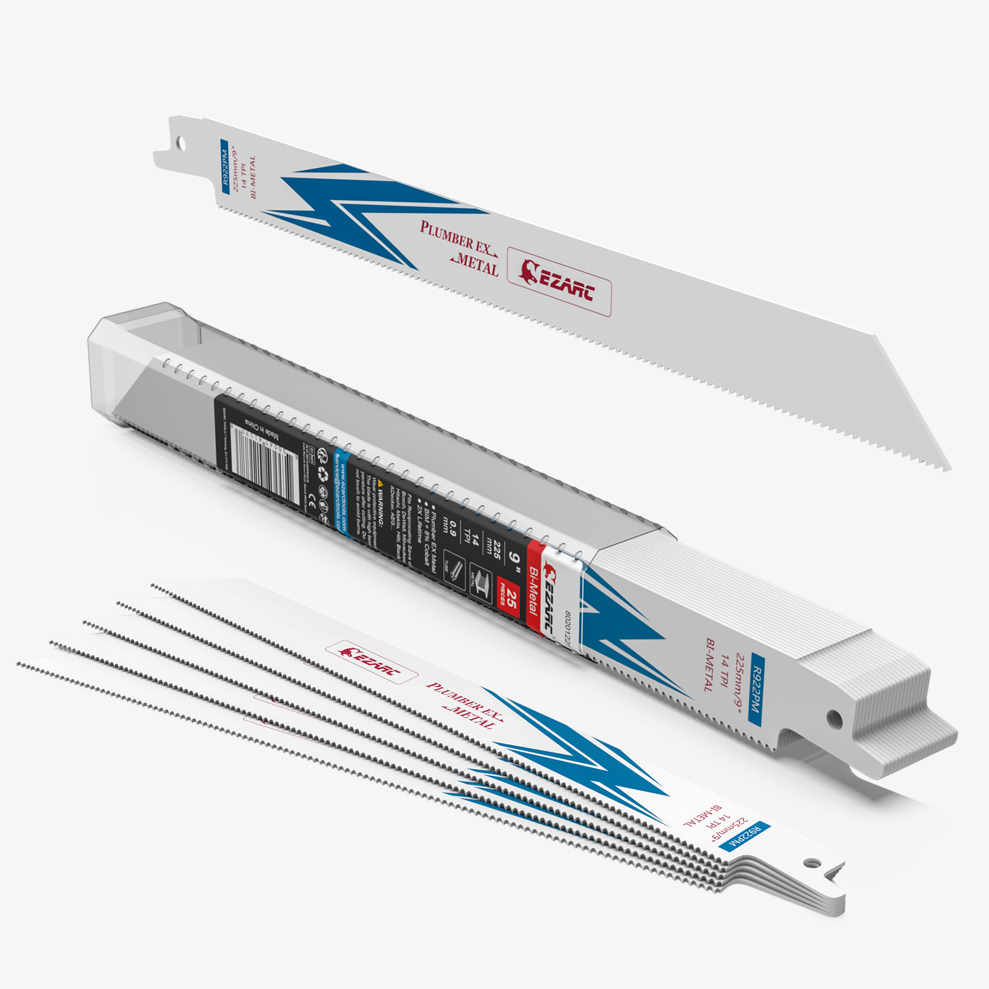 14tpi,6/9 in. Bi-Metal Reciprocating Saw Blade For Metal Cutting