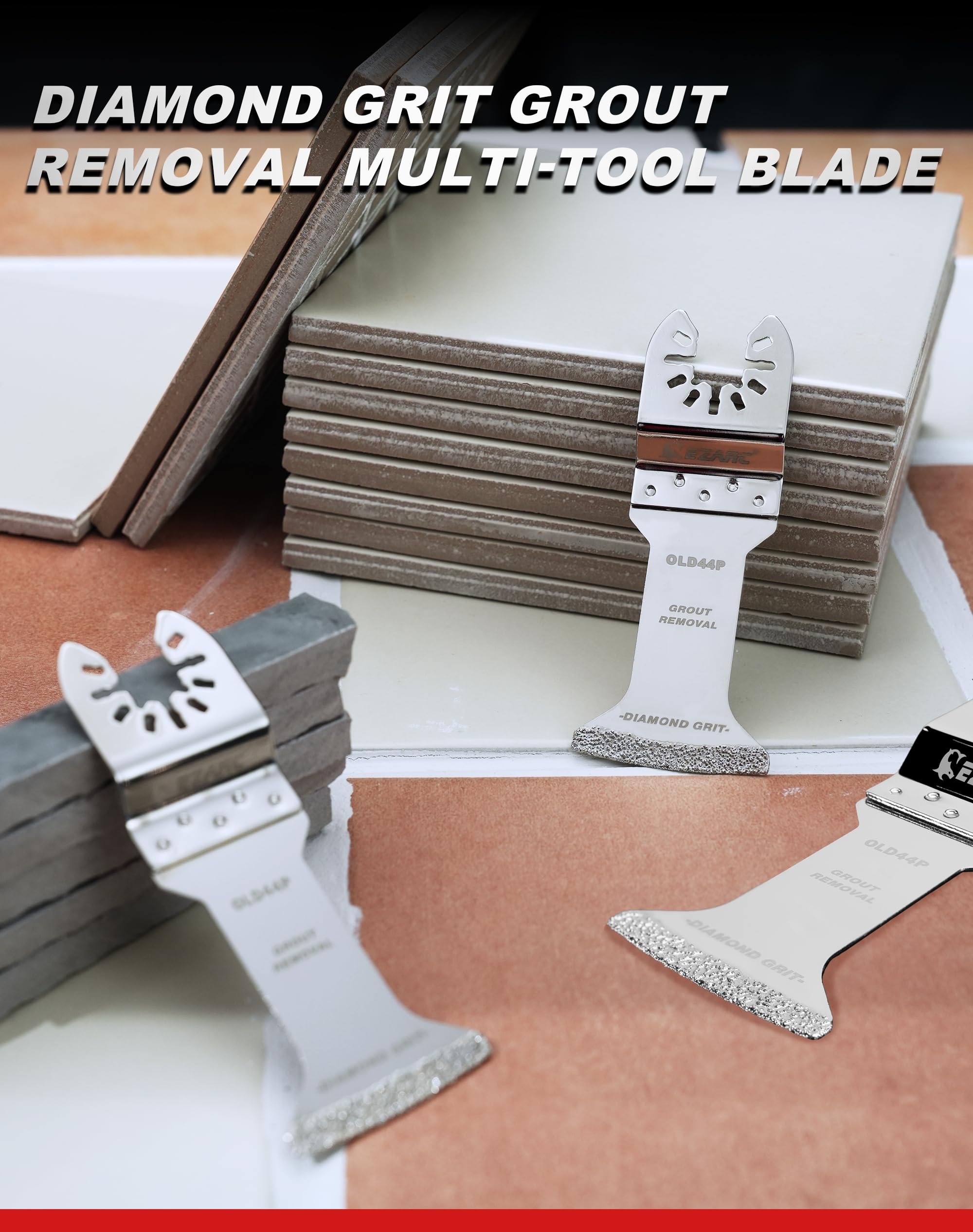 Diamond Oscillating Blade, Extra Long Reach Oscillating Multi Tool Saw Blades for Grout Removal, Cleaning Mortar