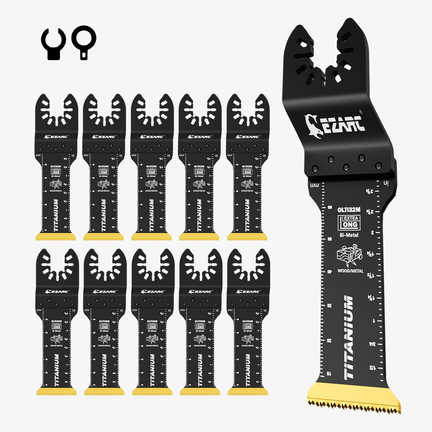 Extra Long Titanium Oscillating Blade For Wood/Metal /Hard Material,OLTi32M