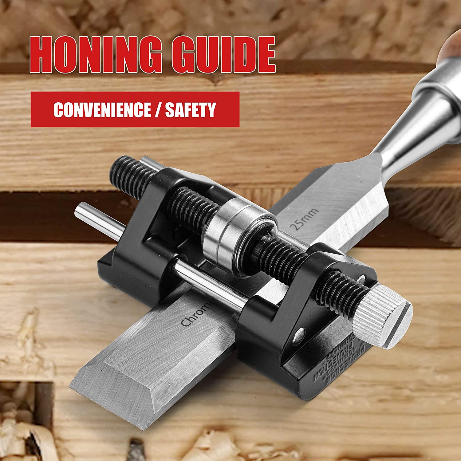 Honing Guide for Wood Chisel, Planer Blade - EZARC Tools